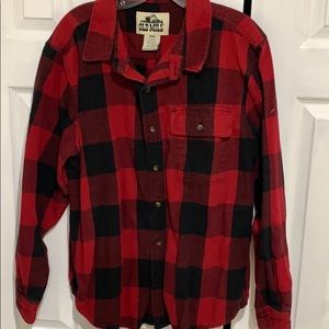 Men’s Large buffalo plaid flannel shirt